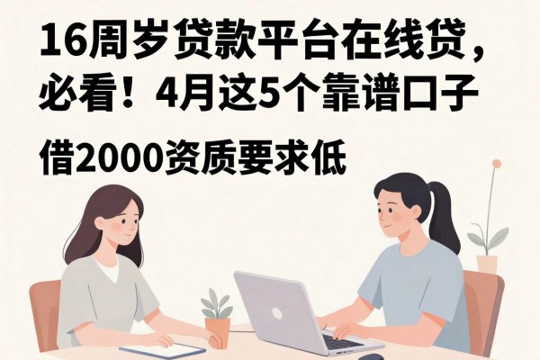 16周岁贷款平台在线贷必看!4月这5个靠谱口子,借2000资质要求低,强烈建议收藏