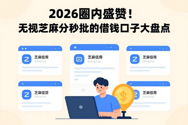 2026圈内盛赞！无视芝麻分秒批的借钱口子大盘点，这5个看芝麻信用分下款的网贷口子速藏