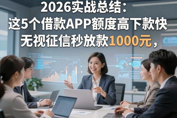 2026实战总结:这5个借款APP额度高下款快,无视征信秒放款1000元!