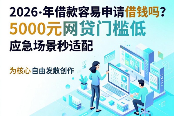 11笔借款容易申请借钱吗?2026年这几家5000元网贷门槛低,应急场景秒适配
