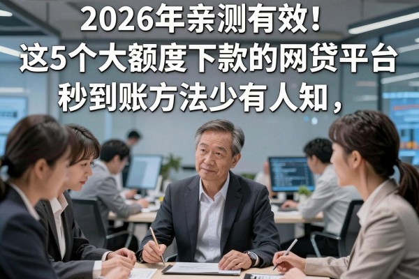 2026年亲测有效!这5个大额度下款的网贷平台,秒到账方法少有人知