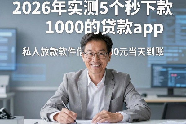 2026年实测5个秒下款1000的贷款app,私人放款软件借款1000元当天到账