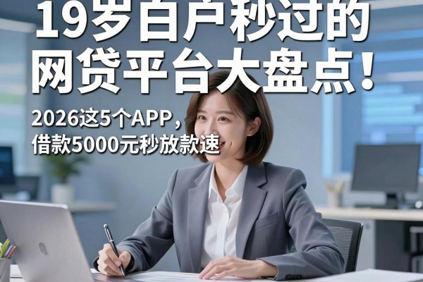 19岁白户秒过的网贷平台大盘点!2026这5个APP,借款5000元秒放款速收
