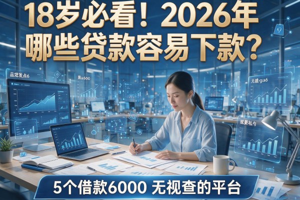 18岁必看！2026年哪些贷款容易下款？附5个借款6000无视查的平台