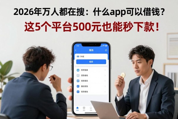 2026年万人都在搜：什么app可以借钱？这5个平台500元也能秒下款！