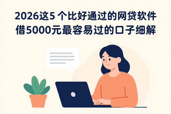 2026实测：这5个比较好通过的网贷软件，借5000元最容易过的口子细解