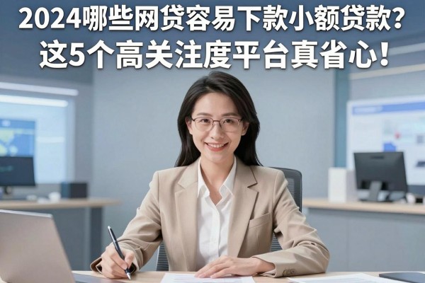 2024哪些网贷容易下款小额贷款?这5个高关注度平台真省心!
