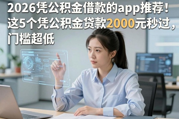 2026凭公积金借款的app推荐!这5个凭公积金贷款2000元秒过,门槛超低