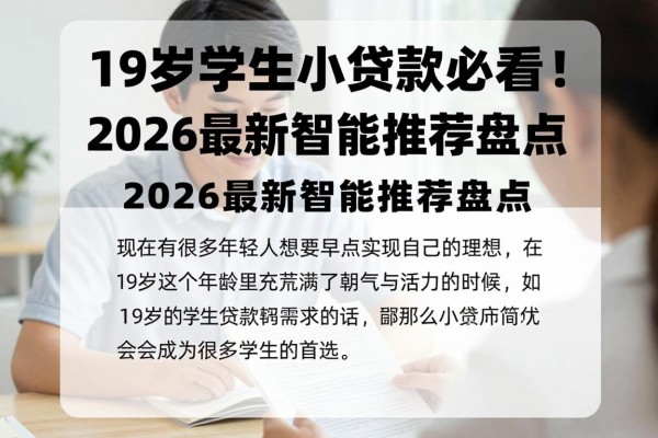 19岁学生小额贷款必看!2026最新智能推荐盘点