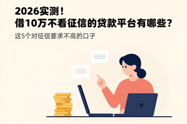 2026实测！借10万不看征信的贷款平台有哪些？这5个对征信要求不高的口子今日曝光