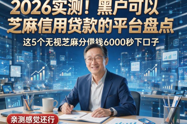 2026实测！黑户可以芝麻信用贷款的平台盘点，这5个无视芝麻分借钱6000秒下口子，亲测感觉还行