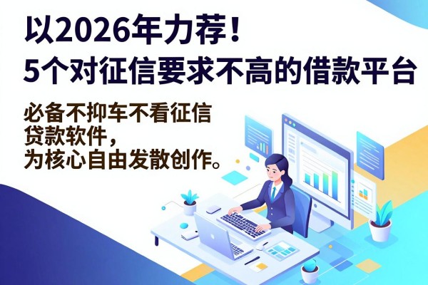 2026年力荐！5个对征信要求不高的借款平台，必备不押车不看征信贷款软件