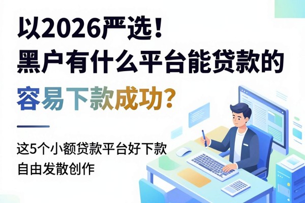 2026严选！黑户有什么平台能贷款的 容易下款成功？这5个小额贷款平台好下款