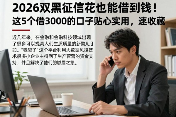 2026双黑征信花也能借到钱!这5个借3000的口子贴心实用,速收藏