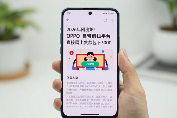 2026年刚出炉!这5个OPPO手机自带借钱平台,直接网上贷款包下3000
