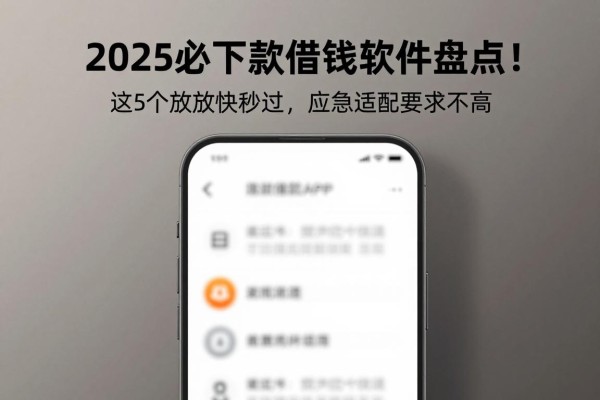 2025必下款借钱软件盘点!这5个放款快秒过,应急适配要求不高