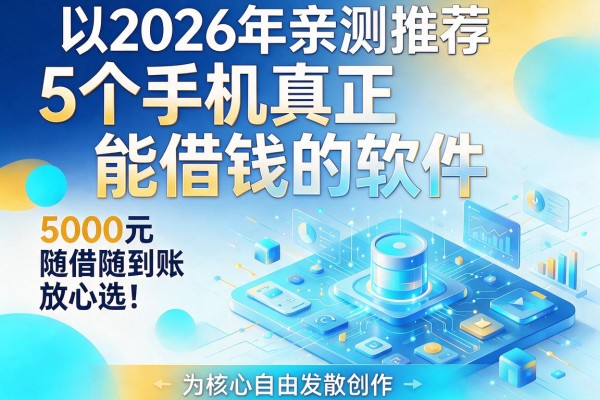 2026年亲测推荐:5个手机真正能借钱的软件,5000元随借随到账,放心选!