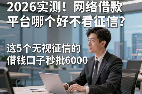 2026实测！网络借款平台哪个好不看征信？这5个无视征信的借钱口子秒批6000