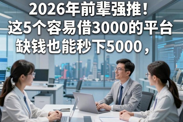 2026年前辈强推!这5个容易借3000的平台,缺钱也能秒下5000!