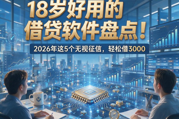 18岁好用的借贷软件盘点！2026年这5个无视征信，轻松借3000