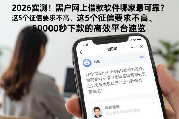 2026实测!黑户网上借款软件哪家最可靠?这5个征信要求不高、50000秒下款的高效平台速览