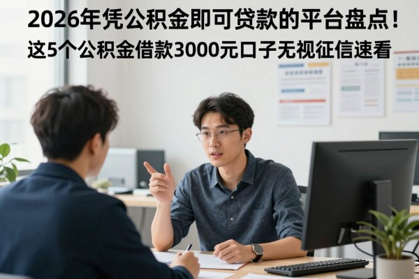 2026年凭公积金即可贷款的平台盘点!这5个公积金借款3000元口子无视征信速看