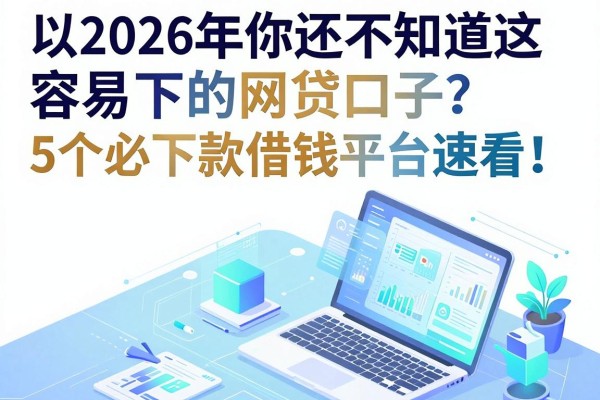 2026年你还不知道这些容易下的网贷口子?5个必下款借钱平台速看!