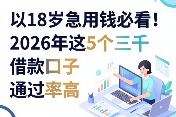 18岁急用钱必看!2026年这5个三千借款口子通过率高,十八岁贷款容易通过的软件实测推荐