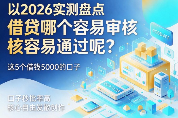 2026实测盘点：借贷哪个容易审核容易通过呢？这5个借钱5000的口子秒批率高