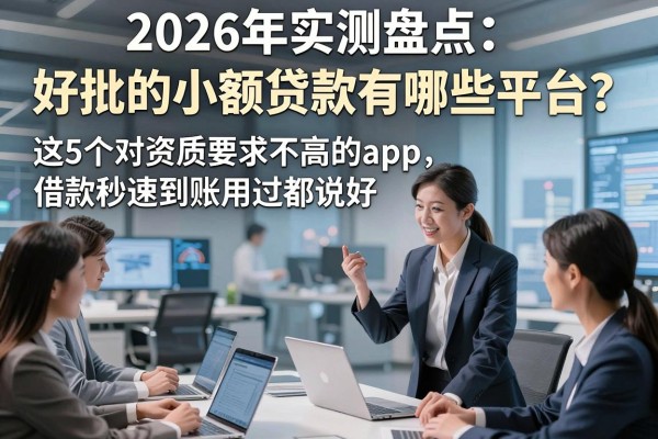2026年实测盘点:好批的小额贷款有哪些平台?这5个对资质要求不高的app,借款秒速到账用过都说好!