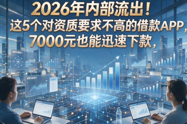 2026年内部流出！这5个对资质要求不高的借款APP，7000元也能迅速下款