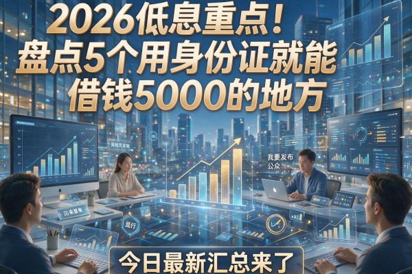 2026低息重点！盘点5个用身份证就能借钱5000的地方，今日最新汇总来了