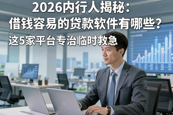 2026内行人揭秘：借钱容易的贷款软件有哪些？这5家平台专治临时救急！