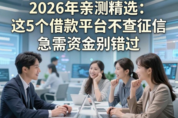 2026年亲测精选：这5个借款平台不查征信，急需资金别错过！