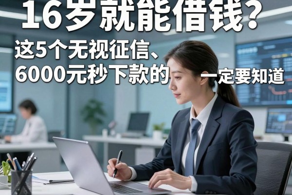 16岁就能借钱？这5个无视征信、6000元秒下款的平台你一定要知道！