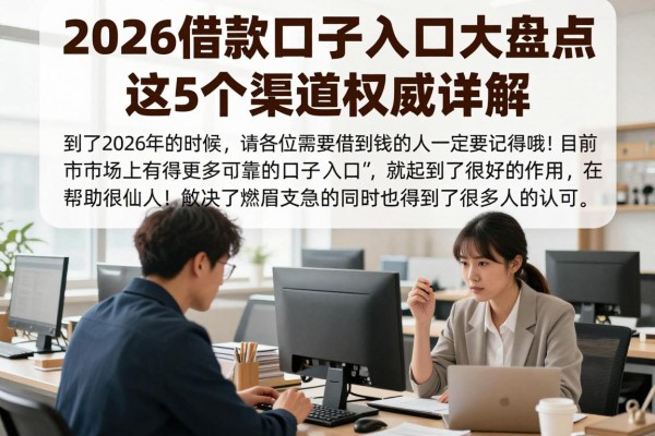 2026借款口子入口大盘点,这5个渠道权威详解!