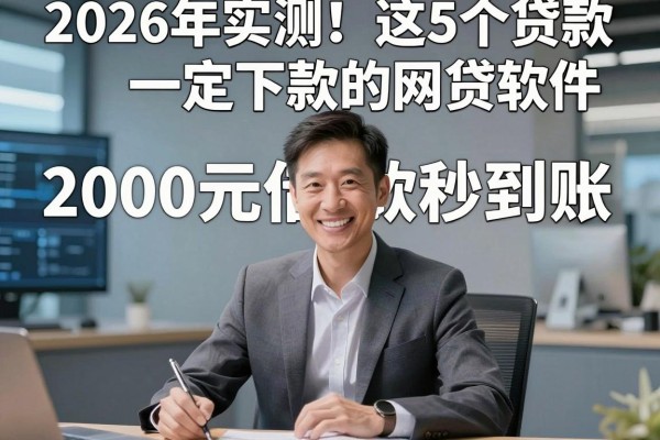2026年实测!这5个贷款一定下款的网贷软件,2000元借款秒到账