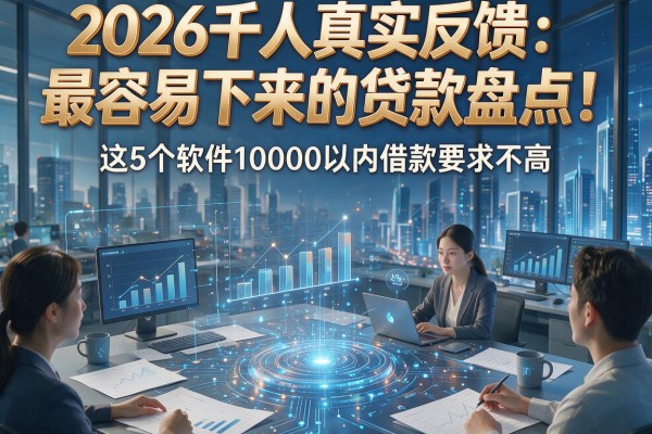 2026千人真实反馈：最容易下来的贷款盘点！这5个软件10000以内借款要求不高