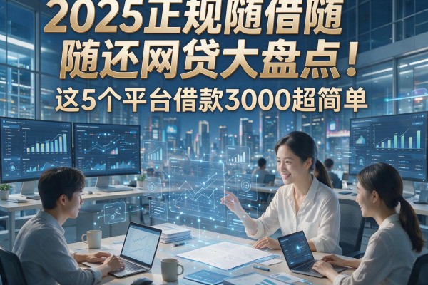 2025正规随借随还网贷大盘点！这5个平台借款3000超简单