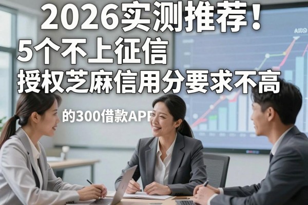 2026实测推荐!5个不上征信、授权芝麻信用分要求不高的3000借款APP,速收藏