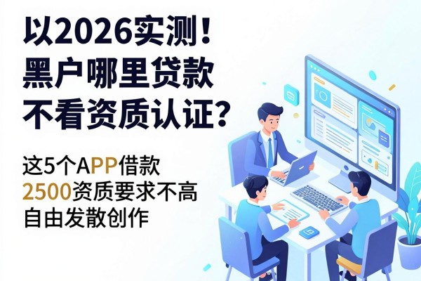 2026实测！黑户哪里贷款不看资质认证？这5个APP借款2500资质要求不高
