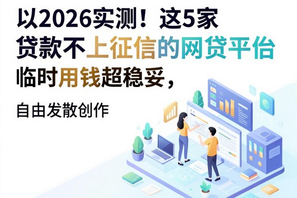 2026实测!这5家贷款不上征信的网贷平台,临时用钱超稳妥