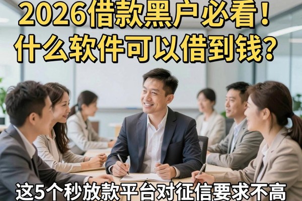 2026借款黑户必看！什么软件可以借到钱？这5个秒放款平台对征信要求不高
