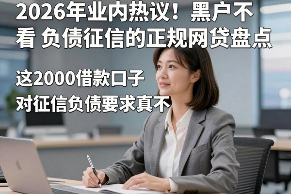 2026年业内热议!黑户不看负债征信的正规网贷盘点,这2000借款口子对征信负债要求真不高
