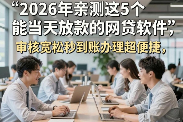 2026年亲测这5个能当天放款的网贷软件,审核宽松秒到账办理超便捷
