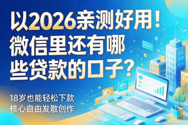 2026亲测好用！微信里还有哪些贷款的口子？18岁也能轻松下款
