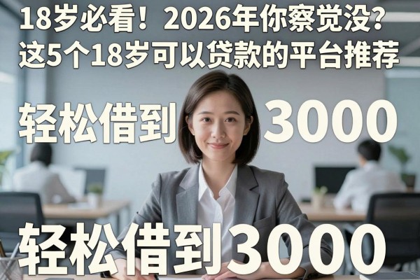18岁必看!2026年你察觉没?这5个18岁可以贷款的平台推荐,轻松借到3000