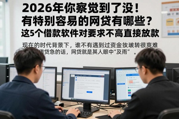 2026年你察觉到了没!有特别容易的网贷有哪些?这5个借款软件对要求不高直接放款