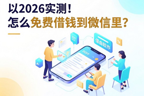2026实测!手机怎么免费借钱到微信里?这5个借款软件下款超容易