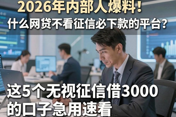 2026年内部人爆料!什么网贷不看征信必下款的平台?这5个无视征信借3000的口子急用速看